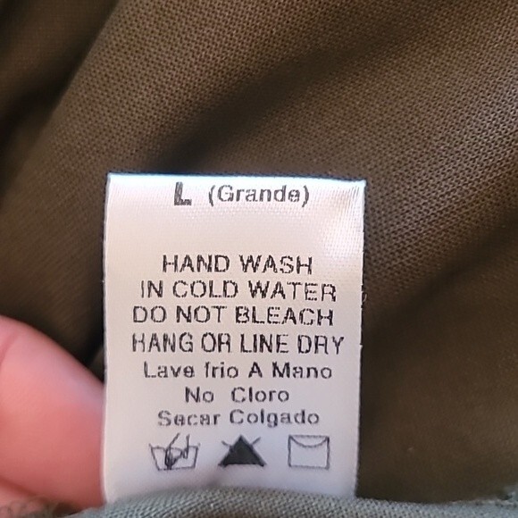 Emberley Olive Green A-Line Prairie Boho Size L - Picture 15 of 16